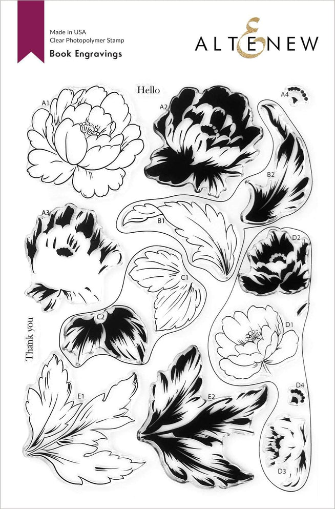 Altenew Stamp & Die & Stencil Bundle Book Engravings