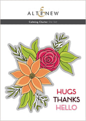 Altenew Stamp & Die & Stencil Bundle Calming Cluster Stamp & Die & Stencil Bundle