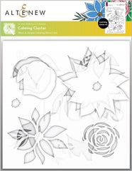 Altenew Stamp & Die & Stencil Bundle Calming Cluster Stamp & Die & Stencil Bundle