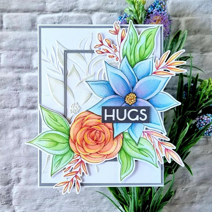 Altenew Stamp & Die & Stencil Bundle Calming Cluster Stamp & Die & Stencil Bundle