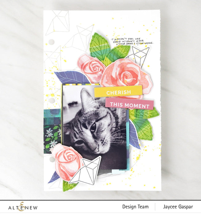 Altenew Stamp & Die & Stencil Bundle Cartoon Rose Stamp & Die & Mask Stencil Bundle