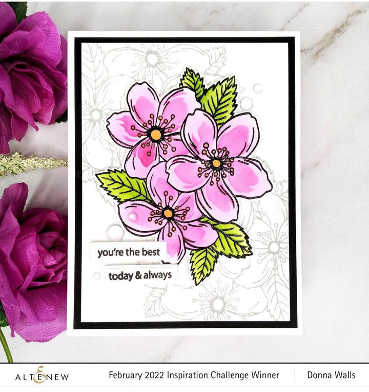 Altenew Stamp & Die & Stencil Bundle Cherry Blossoms Bunch Complete Product Bundle
