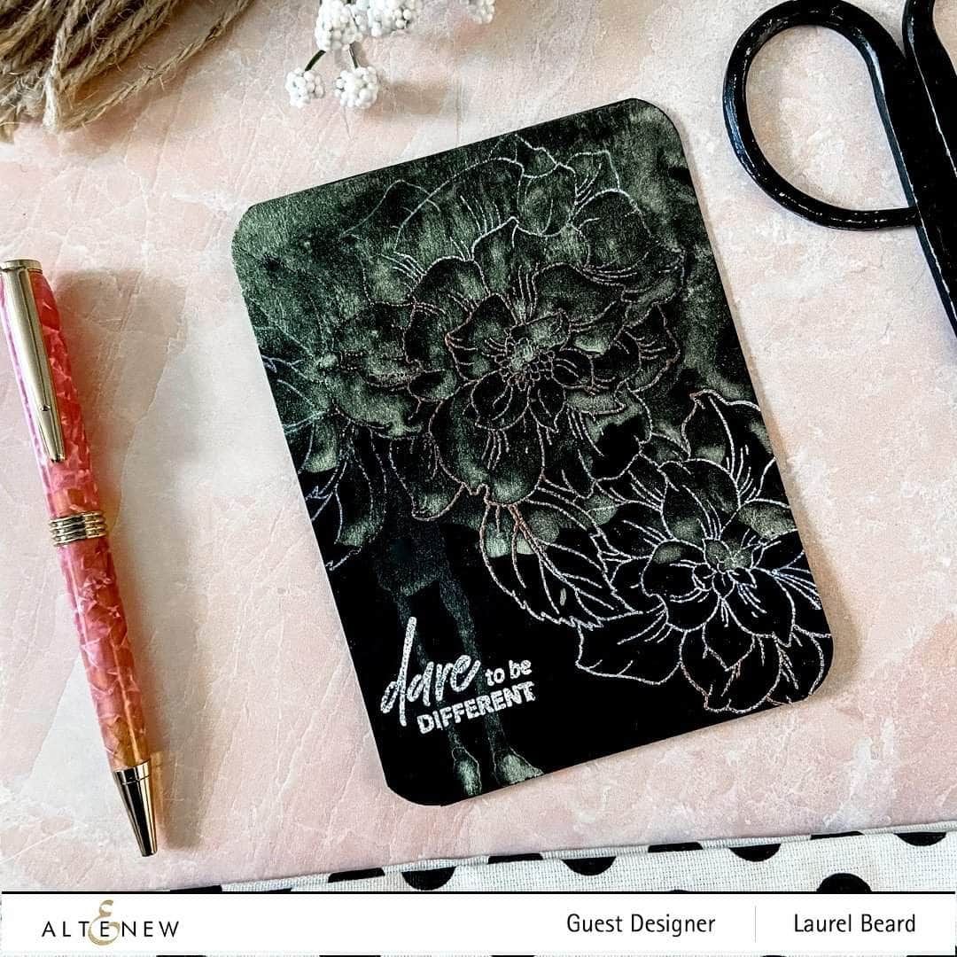 Altenew Stamp & Die & Stencil Bundle Courageous You Stamp & Die & Simple Coloring Stencil Bundle