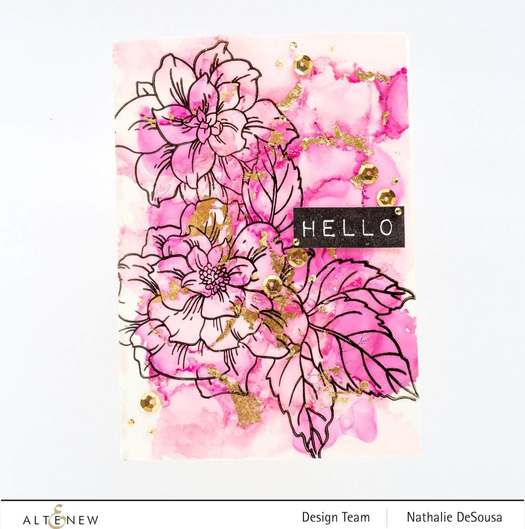 Altenew Stamp & Die & Stencil Bundle Courageous You Stamp & Die & Simple Coloring Stencil Bundle