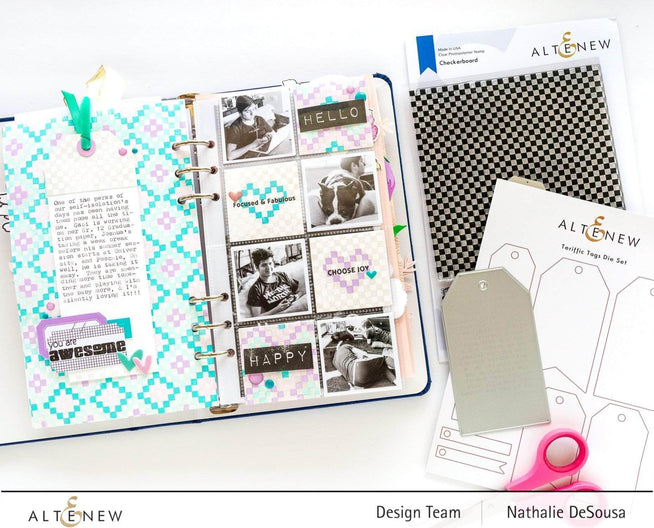 Altenew Stamp & Die & Stencil Bundle Courageous You Stamp & Die & Simple Coloring Stencil Bundle