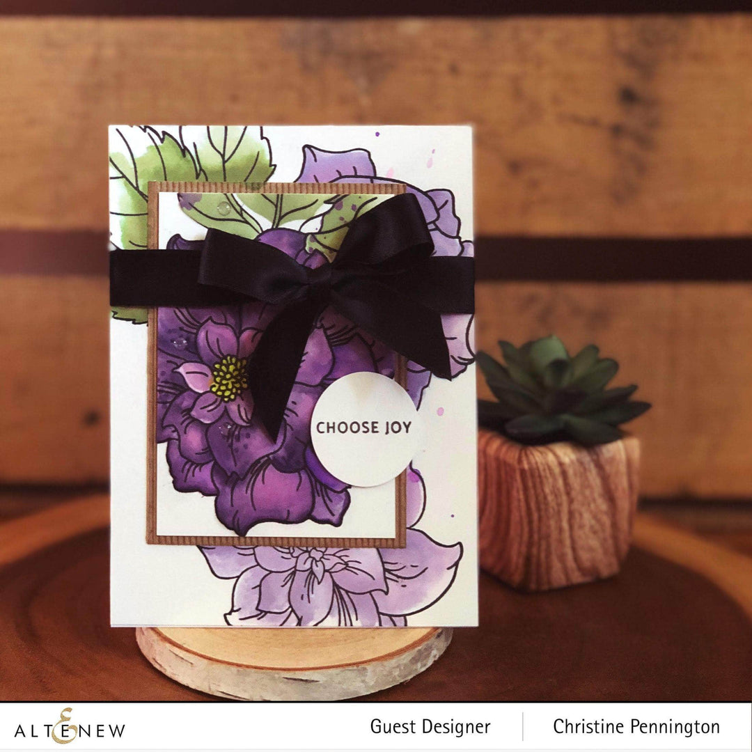 Altenew Stamp & Die & Stencil Bundle Courageous You Stamp & Die & Simple Coloring Stencil Bundle