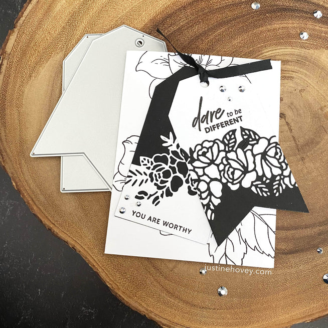 Altenew Stamp & Die & Stencil Bundle Courageous You Stamp & Die & Simple Coloring Stencil Bundle
