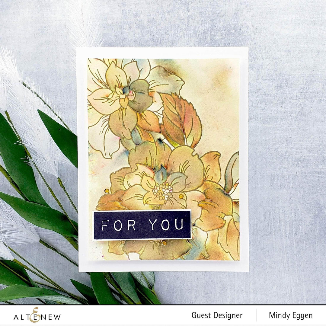 Altenew Stamp & Die & Stencil Bundle Courageous You Stamp & Die & Simple Coloring Stencil Bundle