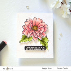 Altenew Stamp & Die & Stencil Bundle Dazzling Dahlia Stamp & Die & Stencil Bundle