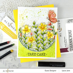 Altenew Stamp & Die & Stencil Bundle Dazzling Dahlia Stamp & Die & Stencil Bundle