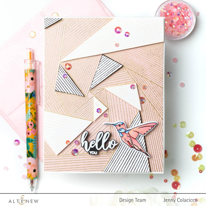 Altenew Stamp & Die & Stencil Bundle Dazzling Dahlia Stamp & Die & Stencil Bundle