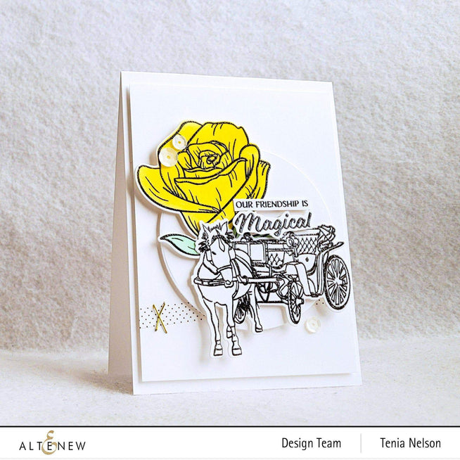 Altenew Stamp & Die & Stencil Bundle Fairy Tale Rose Stamp & Die & Stencil Bundle