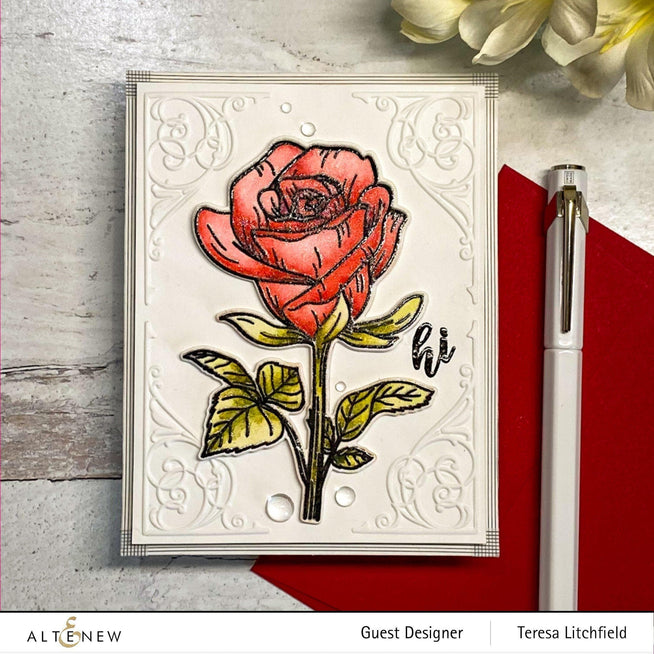 Altenew Stamp & Die & Stencil Bundle Fairy Tale Rose Stamp & Die & Stencil Bundle