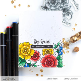 Altenew Stamp & Die & Stencil Bundle Floral Henna Stamp & Die & Stencil Bundle