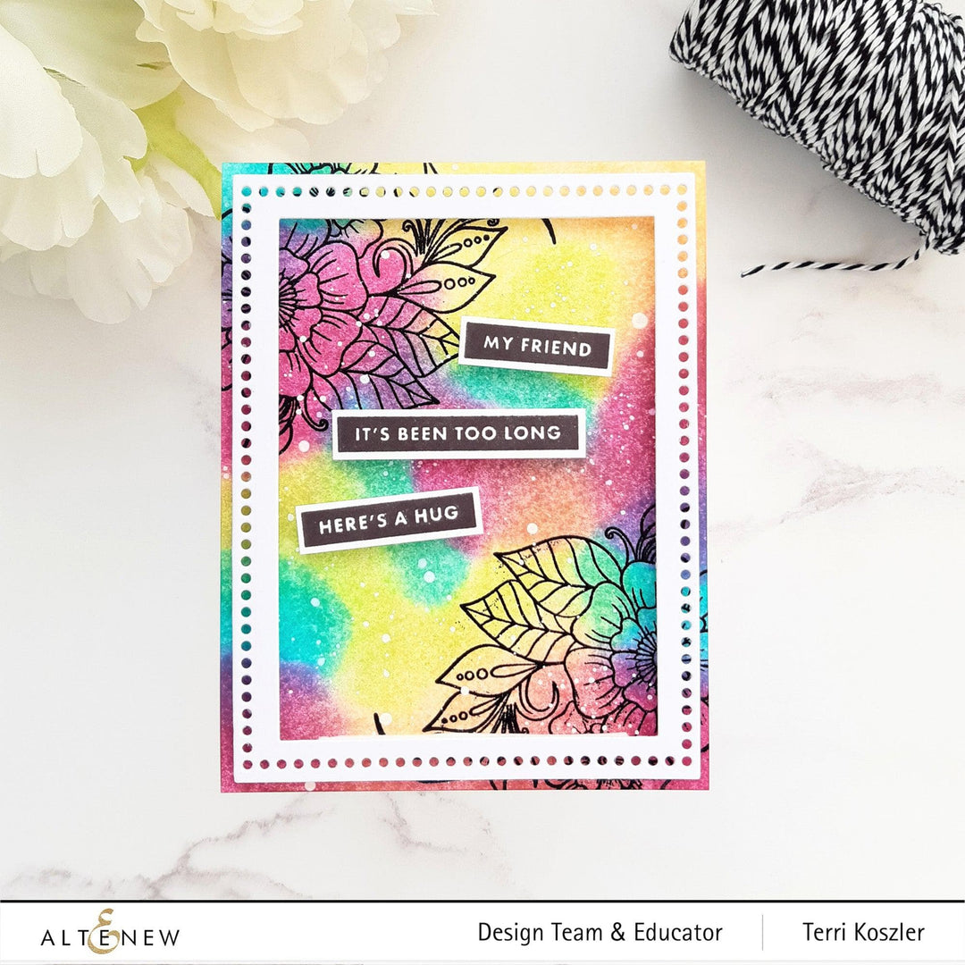 Altenew Stamp & Die & Stencil Bundle Floral Henna Stamp & Die & Stencil Bundle
