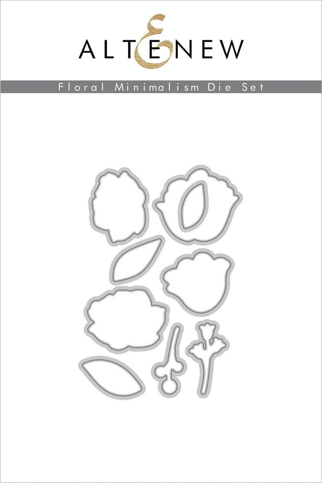 Altenew Stamp & Die & Stencil Bundle Floral Minimalism