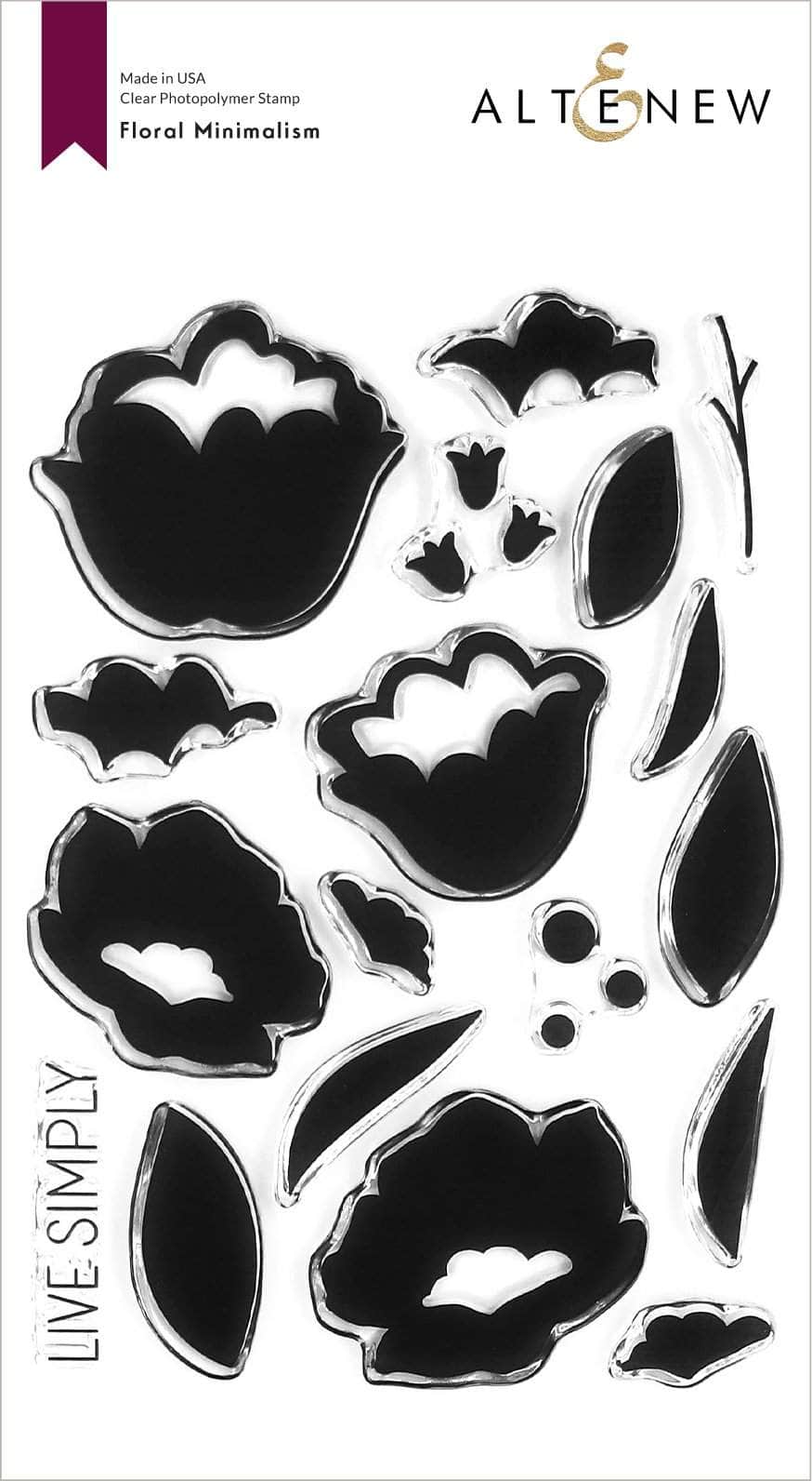 Altenew Stamp & Die & Stencil Bundle Floral Minimalism