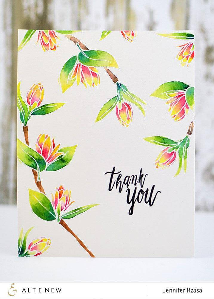 Altenew Stamp & Die & Stencil Bundle Floral Sprig Stamp & Die & Stencil Bundle
