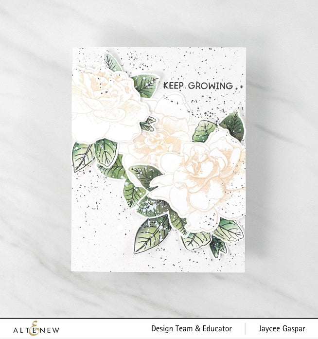 Altenew Stamp & Die & Stencil Bundle Gardenia Duo Stamp & Die & Mask Stencil Bundle