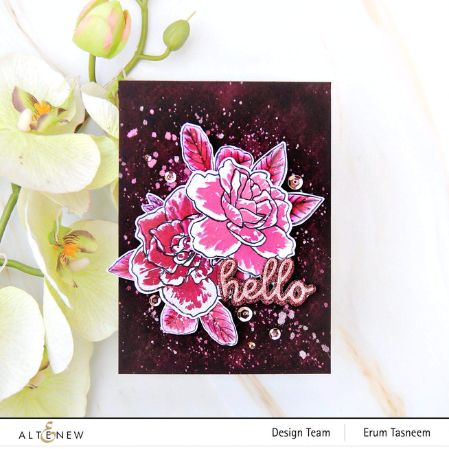 Altenew Stamp & Die & Stencil Bundle Gardenia Duo Stamp & Die & Mask Stencil Bundle