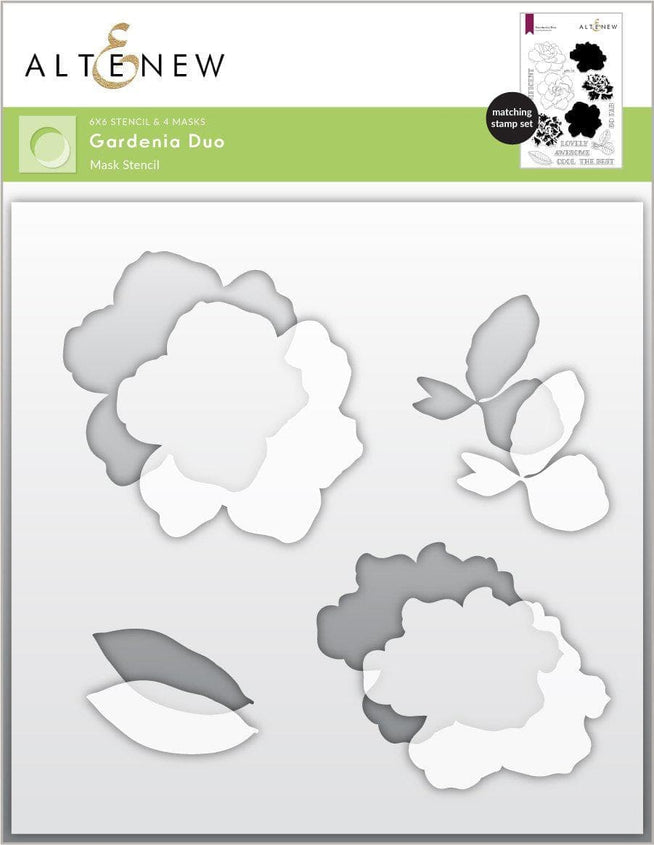 Altenew Stamp & Die & Stencil Bundle Gardenia Duo Stamp & Die & Mask Stencil Bundle