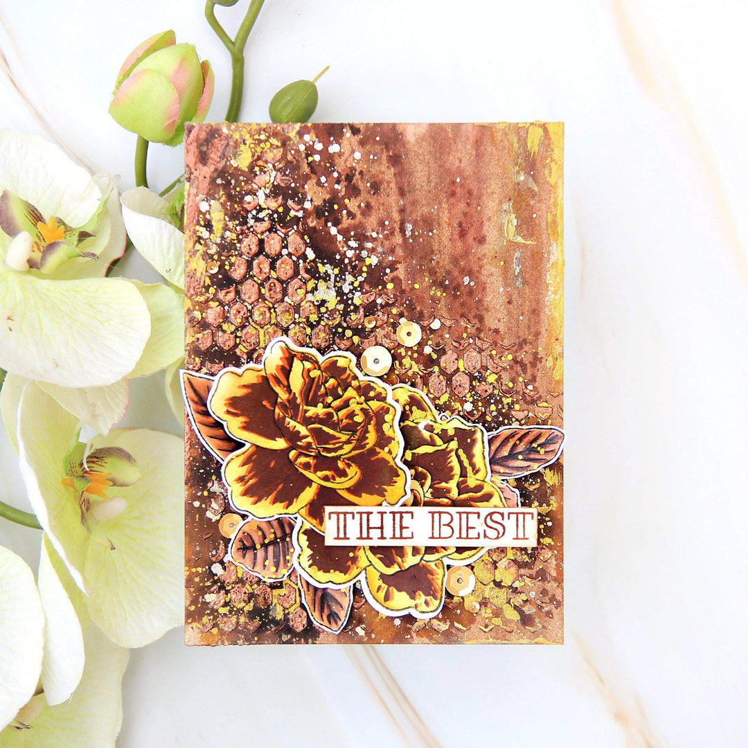Altenew Stamp & Die & Stencil Bundle Gardenia Duo Stamp & Die & Mask Stencil Bundle