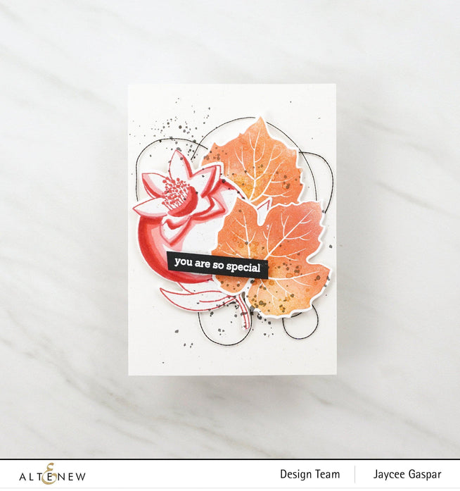 Altenew Stamp & Die & Stencil Bundle Grape Leaves Stamp & Die & Mask Stencil Bundle