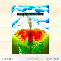 Altenew Stamp & Die & Stencil Bundle Hibiscus Motif