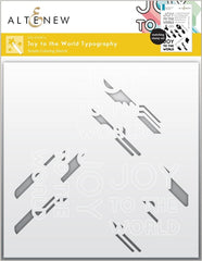 Altenew Stamp & Die & Stencil Bundle Joy to the World Typography Stamp & Die & Stencil Bundle