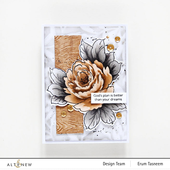 Altenew Stamp & Die & Stencil Bundle Kind Reminders Stamp & Die & Coloring Stencil Bundle