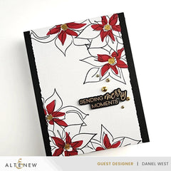 Altenew Stamp & Die & Stencil Bundle Linear Life Poinsettias