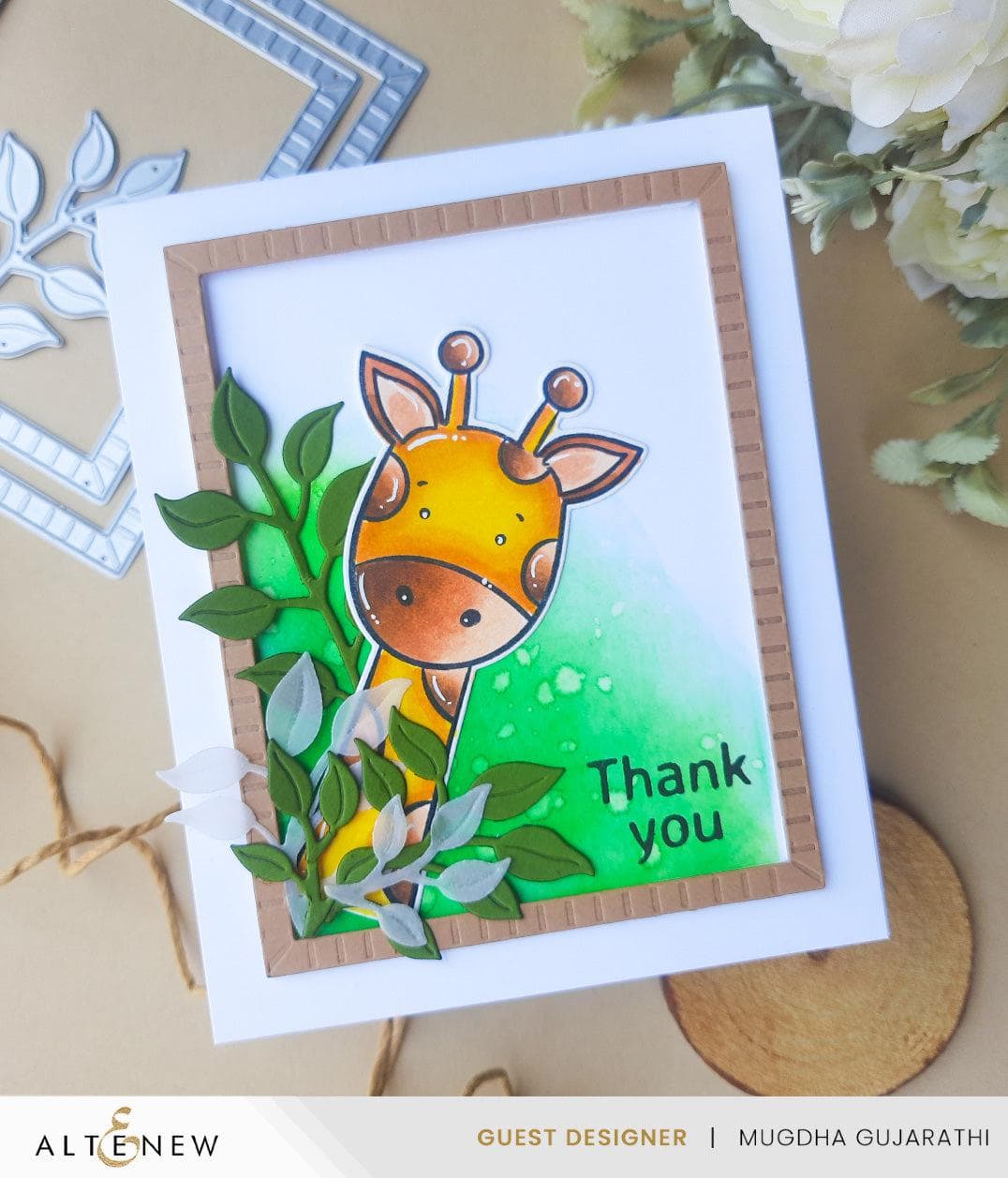 Altenew Stamp & Die & Stencil Bundle Little Safari