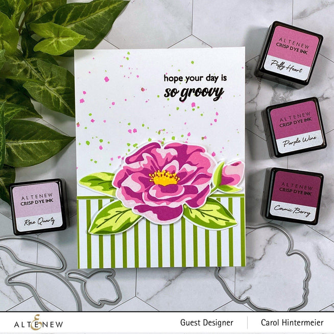 Altenew Stamp & Die & Stencil Bundle Marbled Bloom Stamp & Die & Stencil Bundle