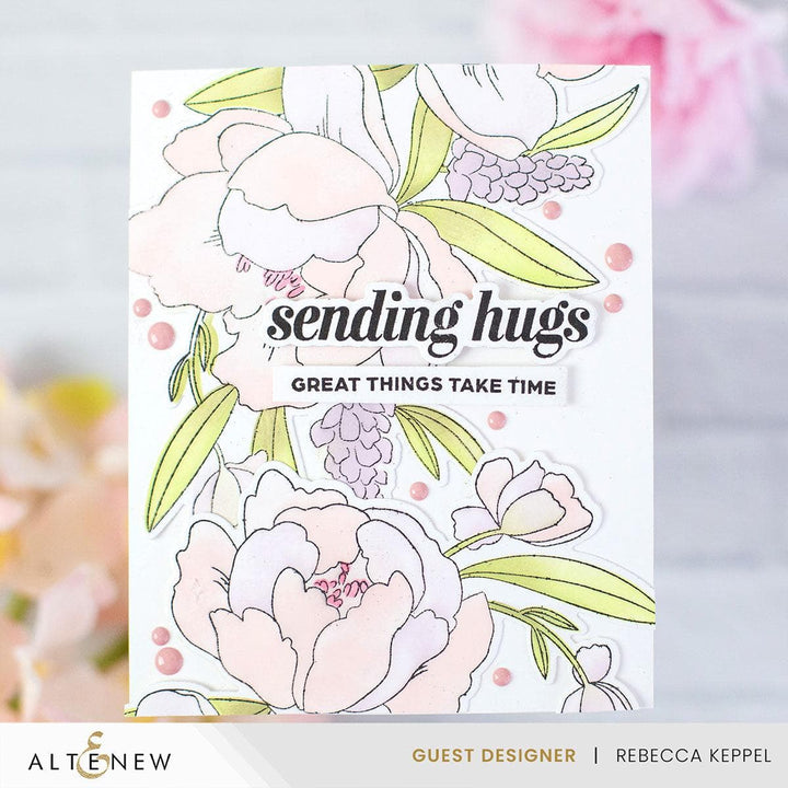Peony & Lilac Swag