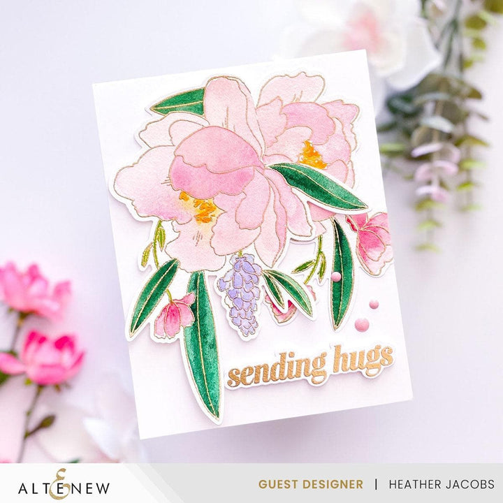 Peony & Lilac Swag