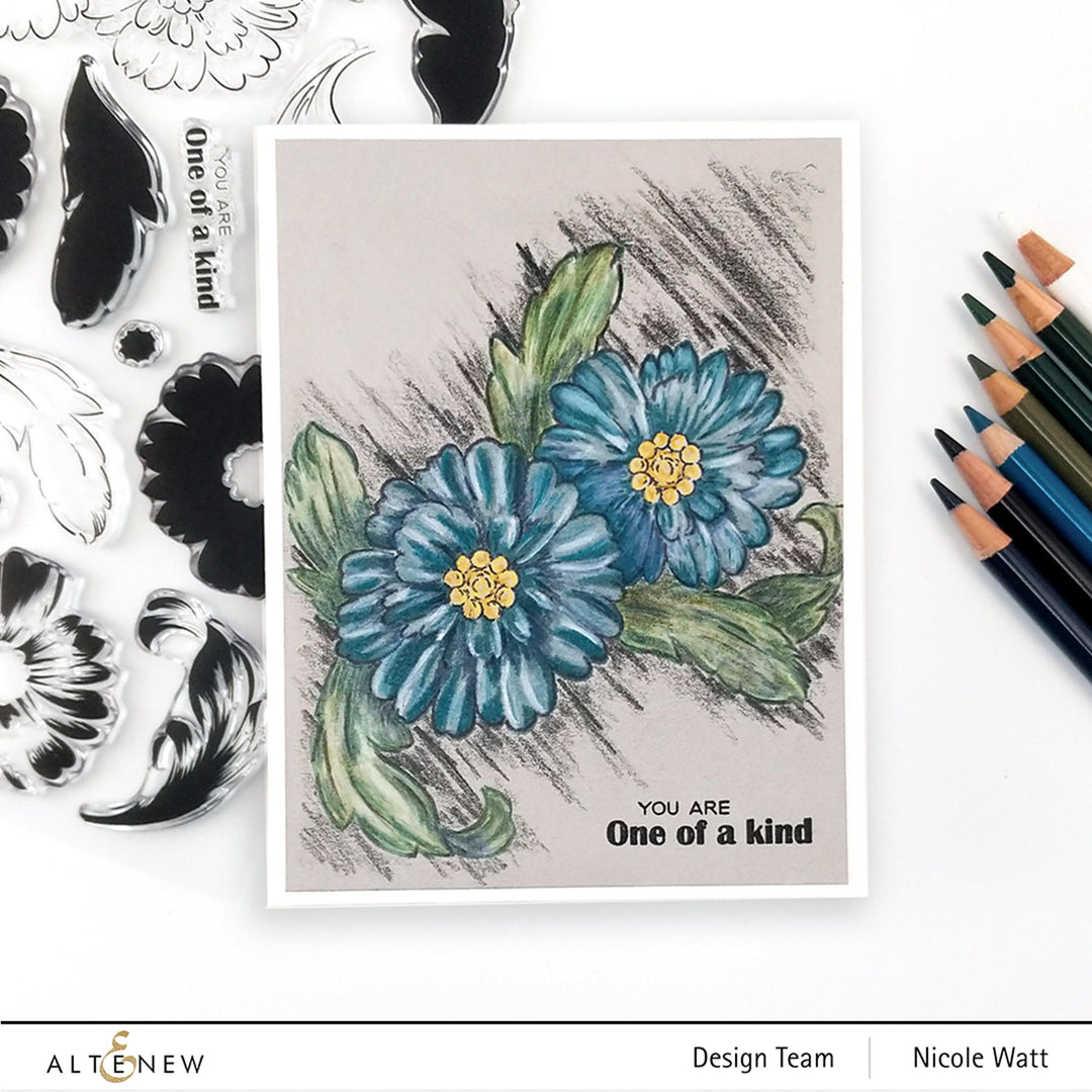 Altenew Stamp & Die & Stencil Bundle Precious Blooms Stamp & Die & Mask Stencil Bundle