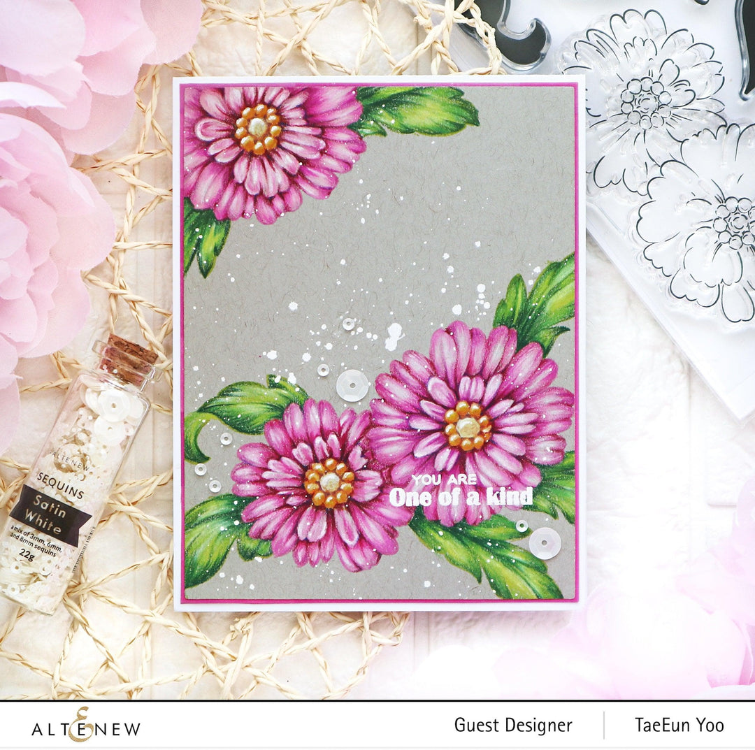 Altenew Stamp & Die & Stencil Bundle Precious Blooms Stamp & Die & Mask Stencil Bundle