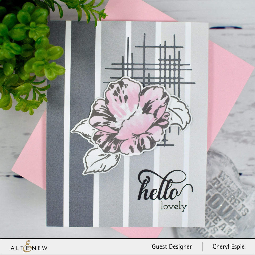 Altenew Stamp & Die & Stencil Bundle Queen Anemone