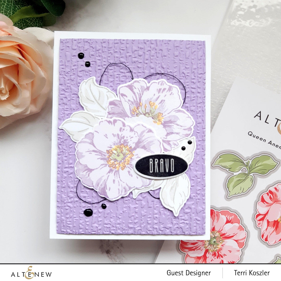 Altenew Stamp & Die & Stencil Bundle Queen Anemone