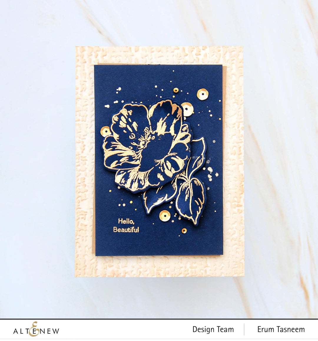 Altenew Stamp & Die & Stencil Bundle Queen Anemone
