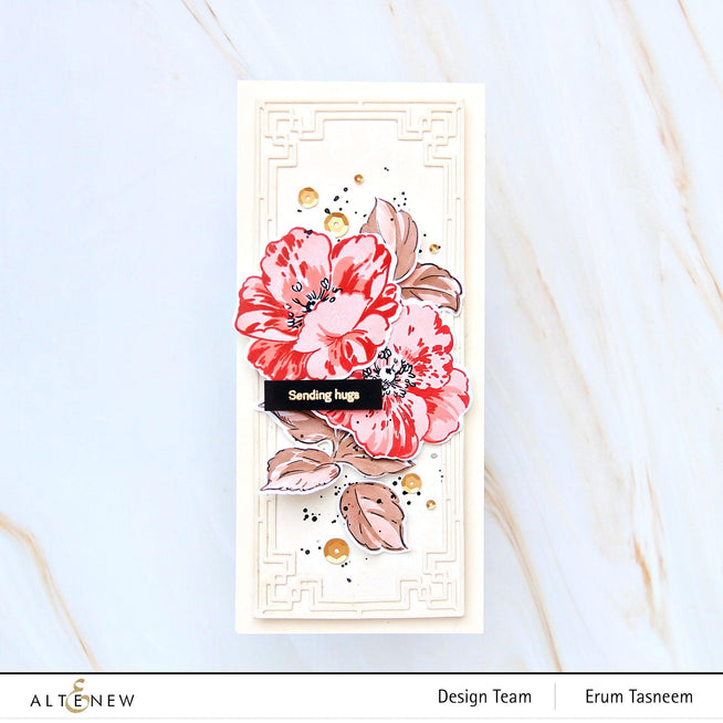 Altenew Stamp & Die & Stencil Bundle Queen Anemone