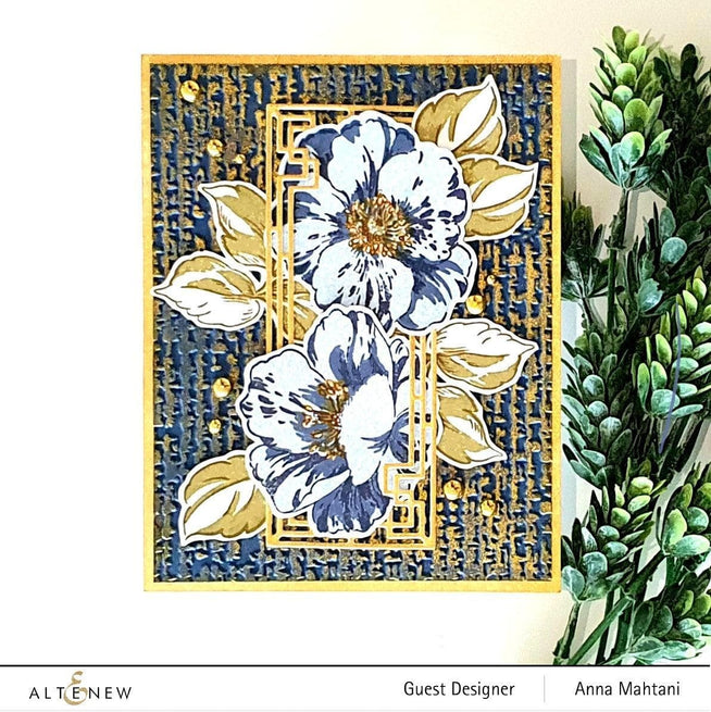 Altenew Stamp & Die & Stencil Bundle Queen Anemone
