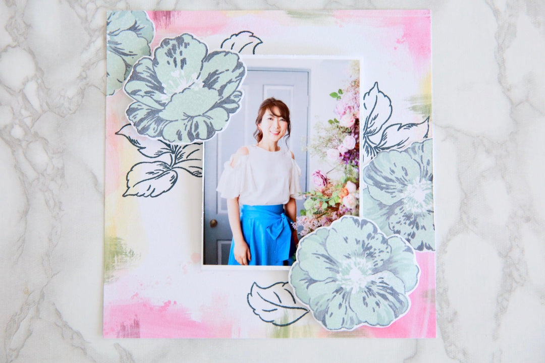 Altenew Stamp & Die & Stencil Bundle Queen Anemone