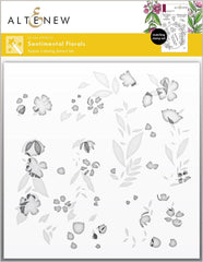 Altenew Stamp & Die & Stencil Bundle Sentimental Florals Stamp & Die & Stencil Bundle