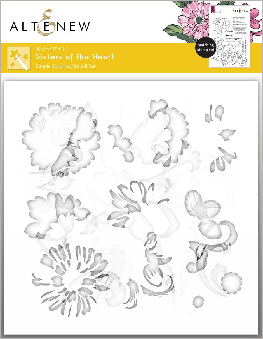 Altenew Stamp & Die & Stencil Bundle Sisters Of The Heart