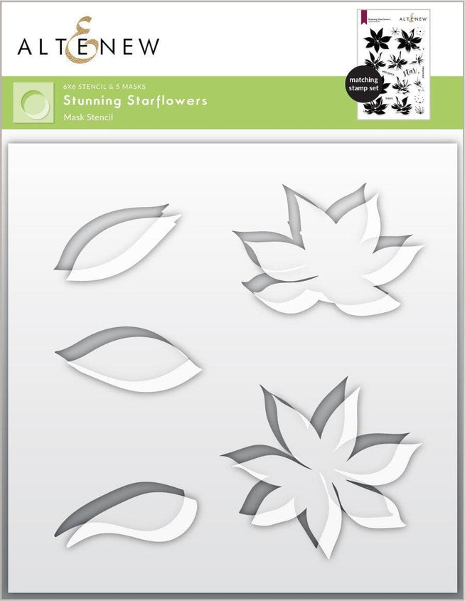 Altenew Stamp & Die & Stencil Bundle Stunning Starflowers