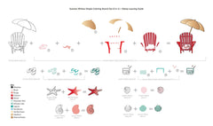 Altenew Stamp & Die & Stencil Bundle Summer Wishes Stamp & Die & Stencil Bundle