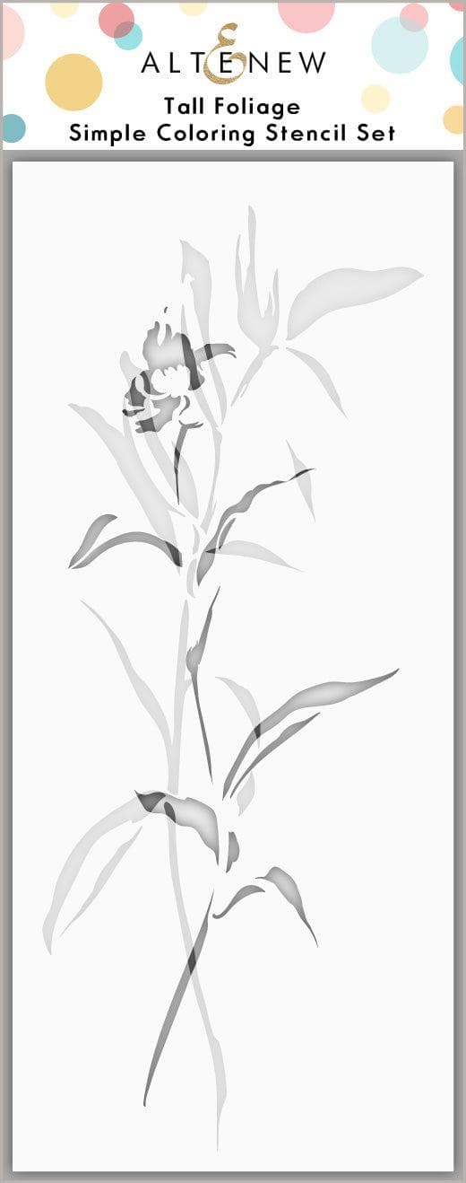 Altenew Stamp & Die & Stencil Bundle Tall Foliage
