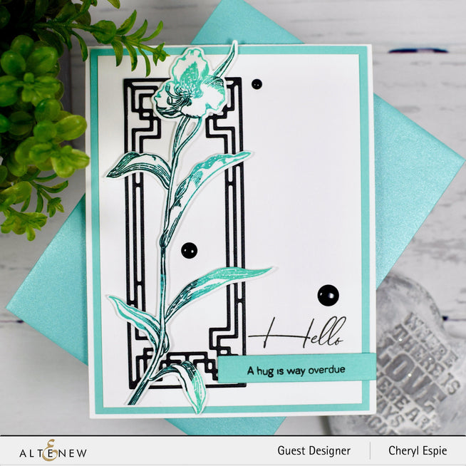 Altenew Stamp & Die & Stencil Bundle Tall Foliage