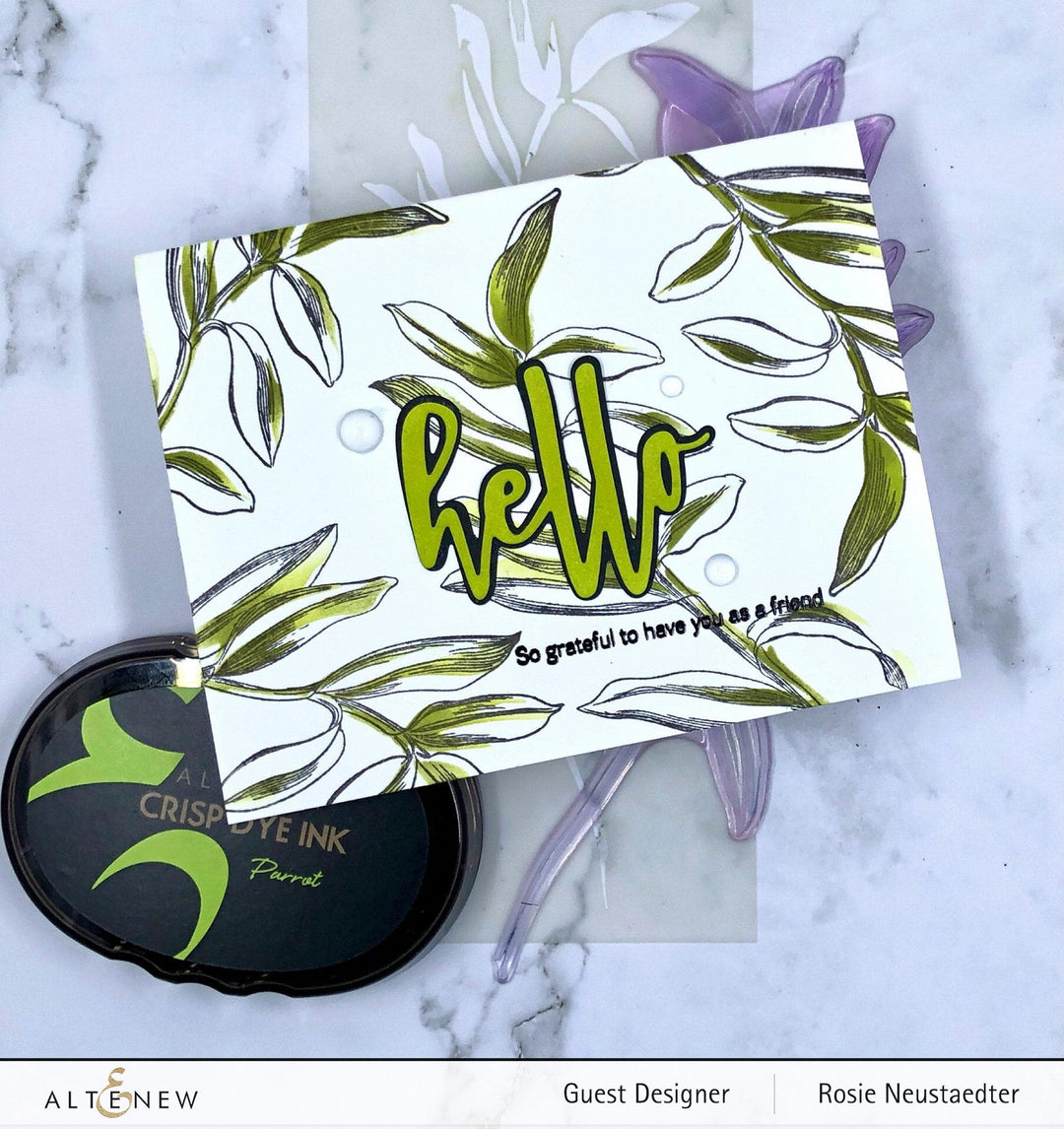 Altenew Stamp & Die & Stencil Bundle Tall Foliage